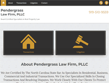 Tablet Screenshot of pendergrasslaw-firm.com